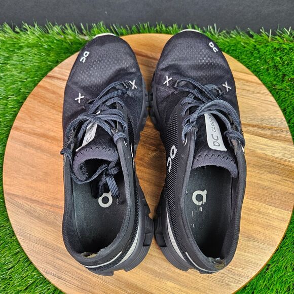 On Cloud X 3 Womens Size 7 Black Athletic Running Walking Shoes Sneakers *FLAWS* - Picture 9 of 15